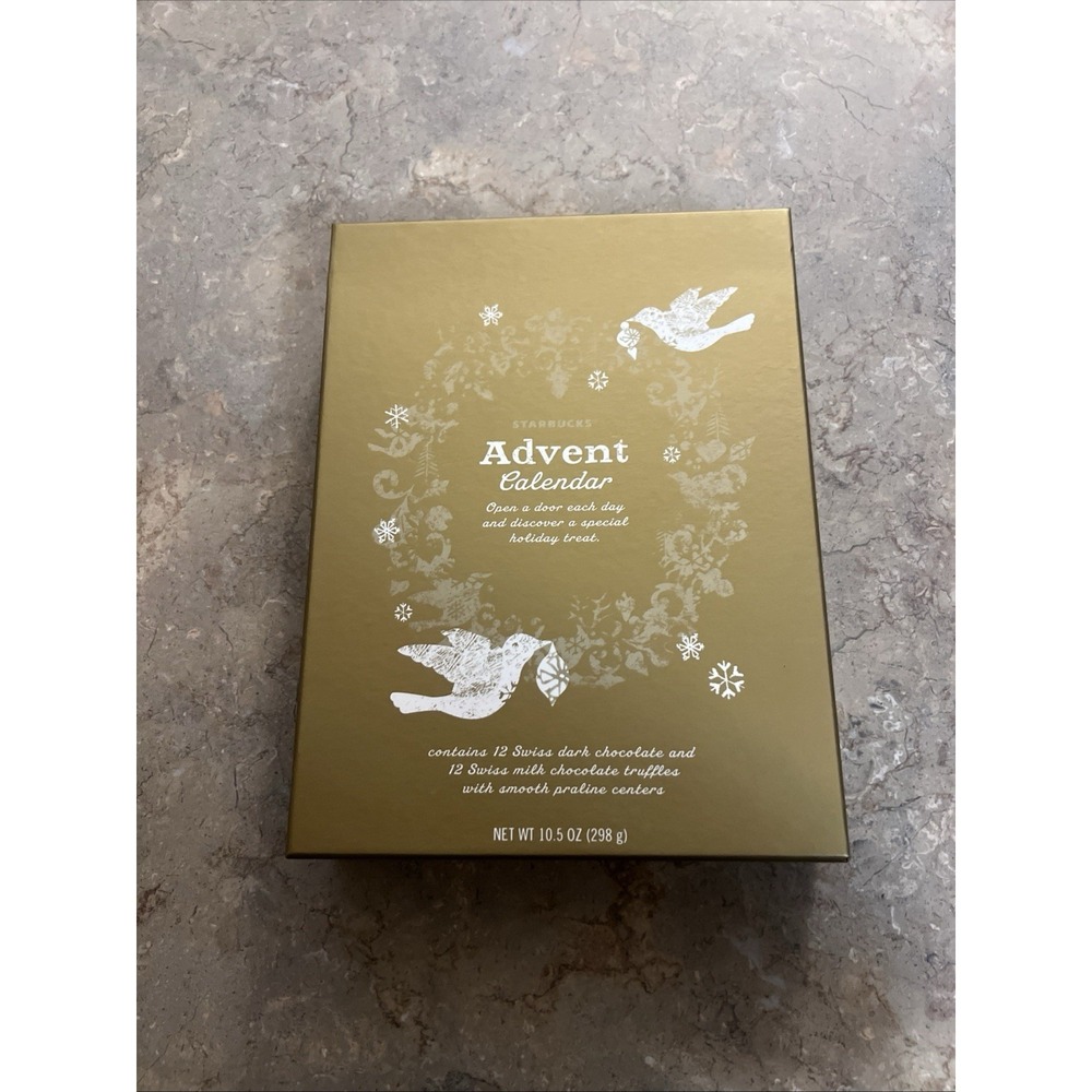 2008 Starbucks Advent Calendar Box Christmas Tree Decoration EMPTY